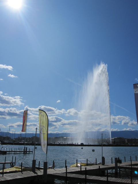 jet d'eau The famous Jet D'Eau of Geneva