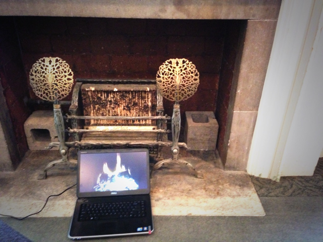 You know you're at a playful gathering when you see someone donate the use of their laptop all day long for this.