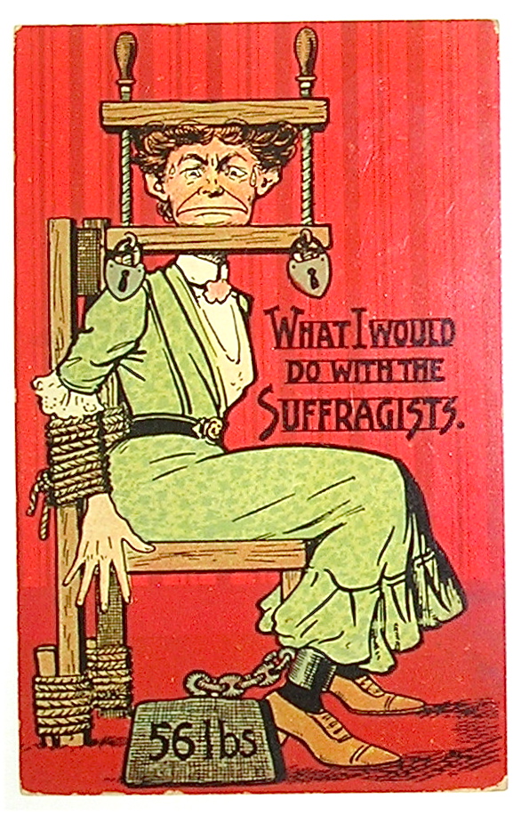 Anti-suffragette propaganda poster from Catherine H. Palczewski's and June Purvis' collection. (http://www.ufunk.net/en/insolite/contre-le-vote-des-femmes/)